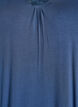 Viscose nightgown with short sleeves and lace trim, Blue, Packshot image number 2