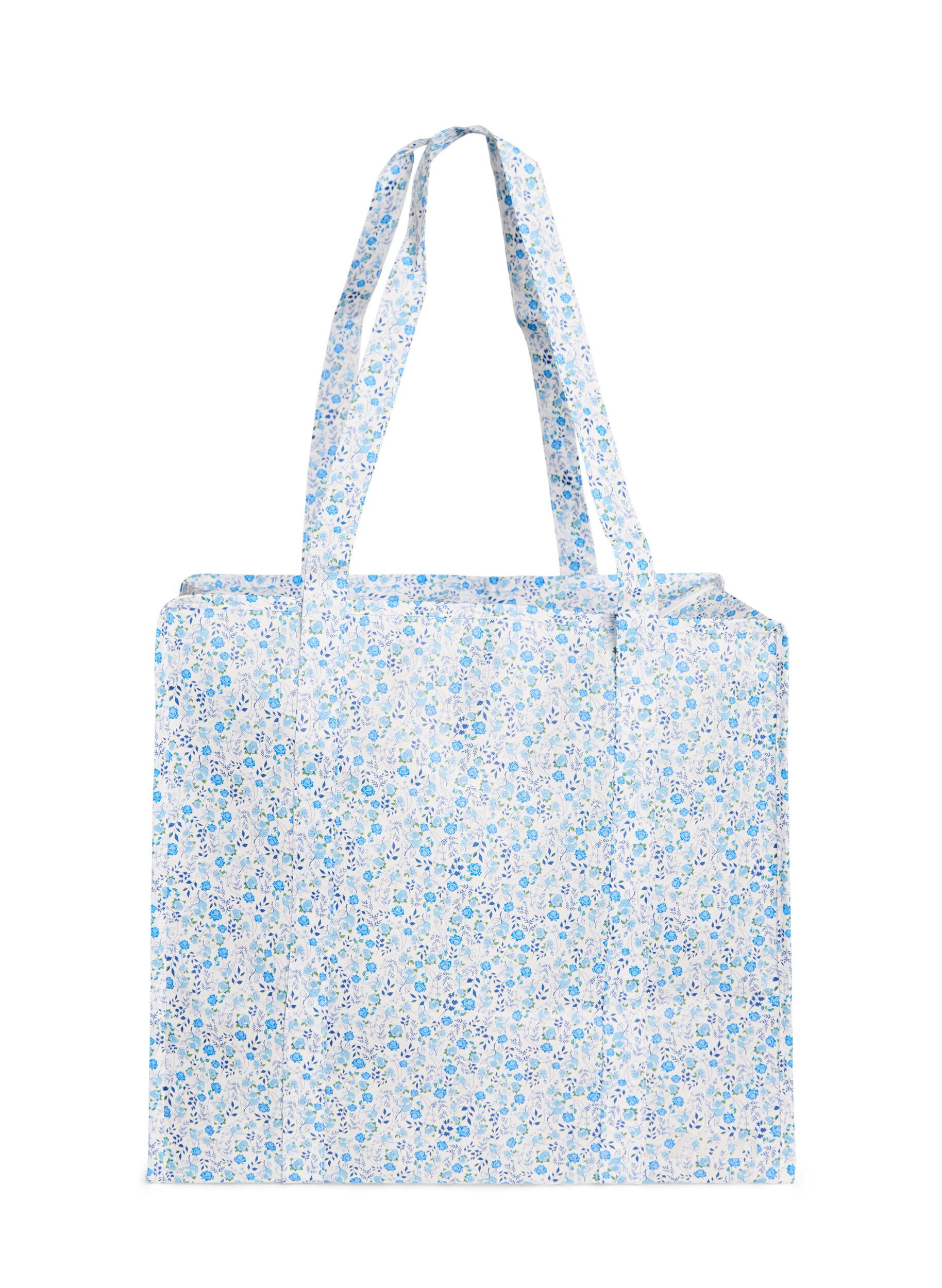 Shopping bag with zipper