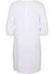 Viscose dress with v-neck, Bright White, Packshot image number 1