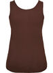 Solid color basic top in cotton, Brown, Packshot image number 1