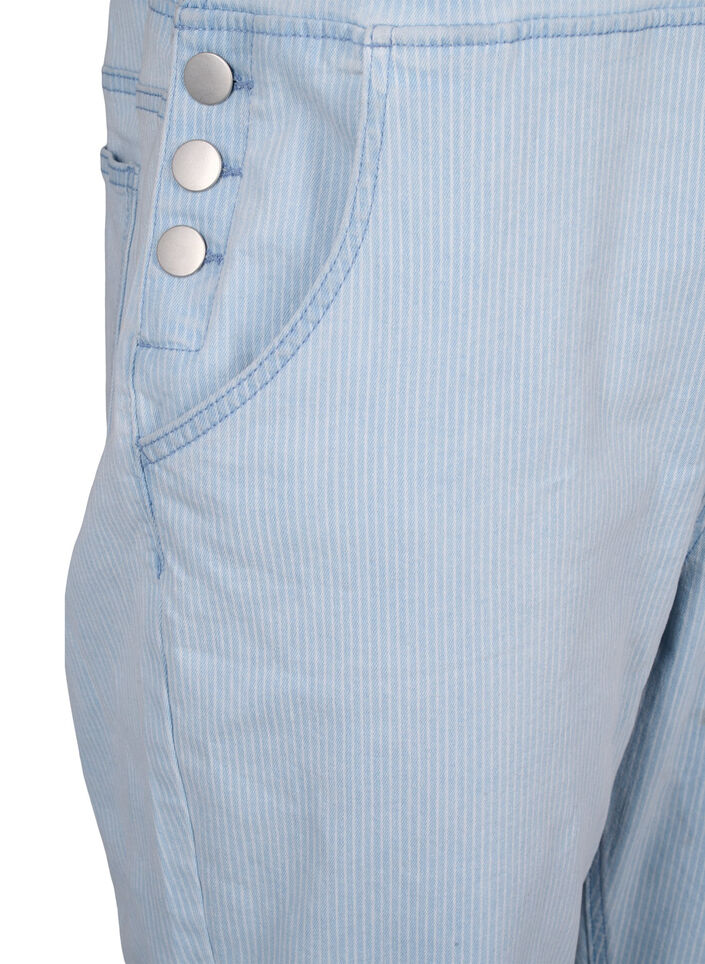 Striped denim overalls, Light Blue, Packshot image number 3