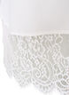 Loose shirt with a wide lace trim, White, Packshot image number 4