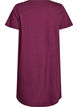 Short-sleeved nightgown in organic cotton, Dark Bordeaux, Packshot image number 1