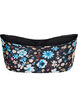 Floral bandeau bikini top, Blue, Packshot image number 1