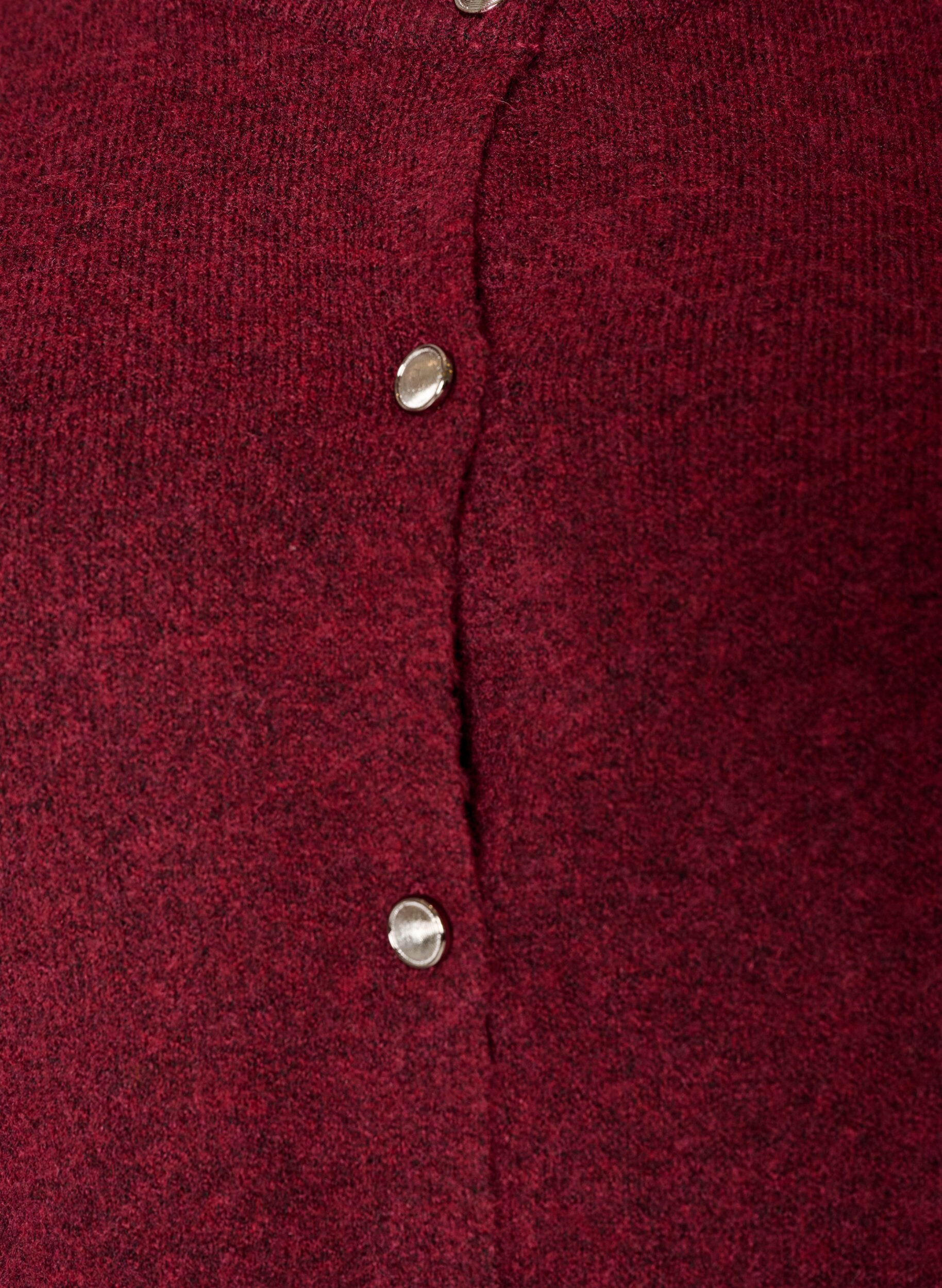 ZizzifashionKnit cardigan with short sleeves, Red, Packshot image number 2