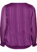 Striped blouse with a balloon shape, Purple, Packshot image number 1