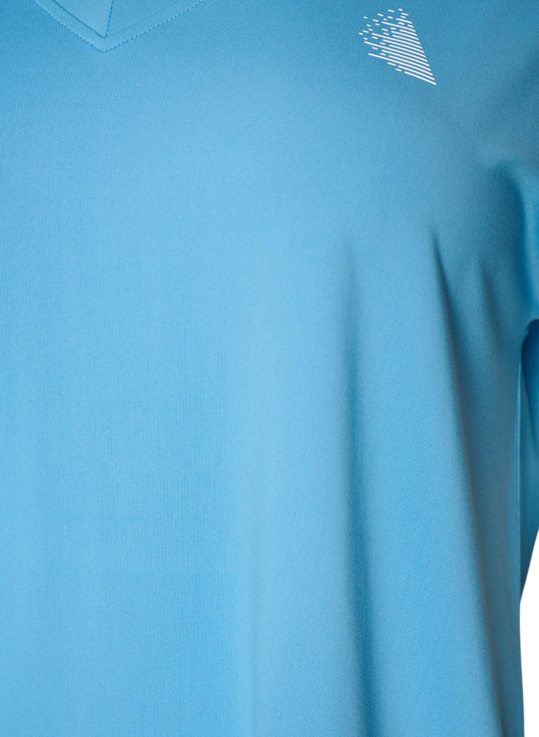 ZizzifashionLoose training t-shirt with v-neck, Light Blue, Packshot image number 2