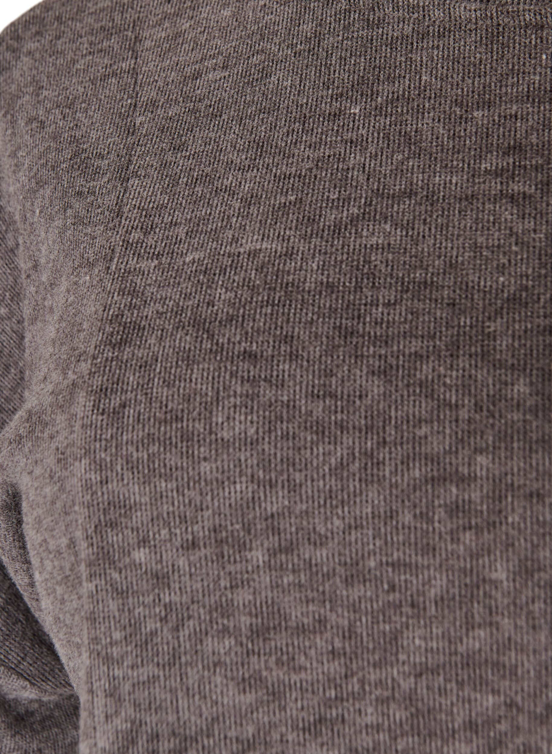 ZizzifashionA-line jersey blouse with elbow-length sleeves, Dark Grey, Packshot image number 2