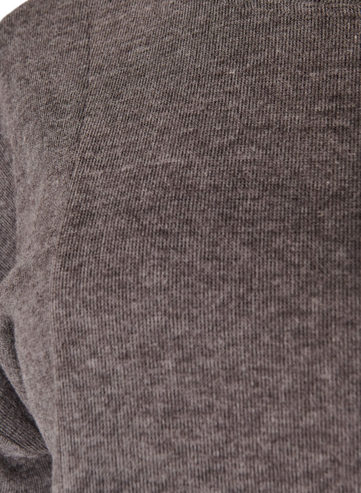 A-line jersey blouse with elbow-length sleeves, Dark Grey, Packshot image number 2