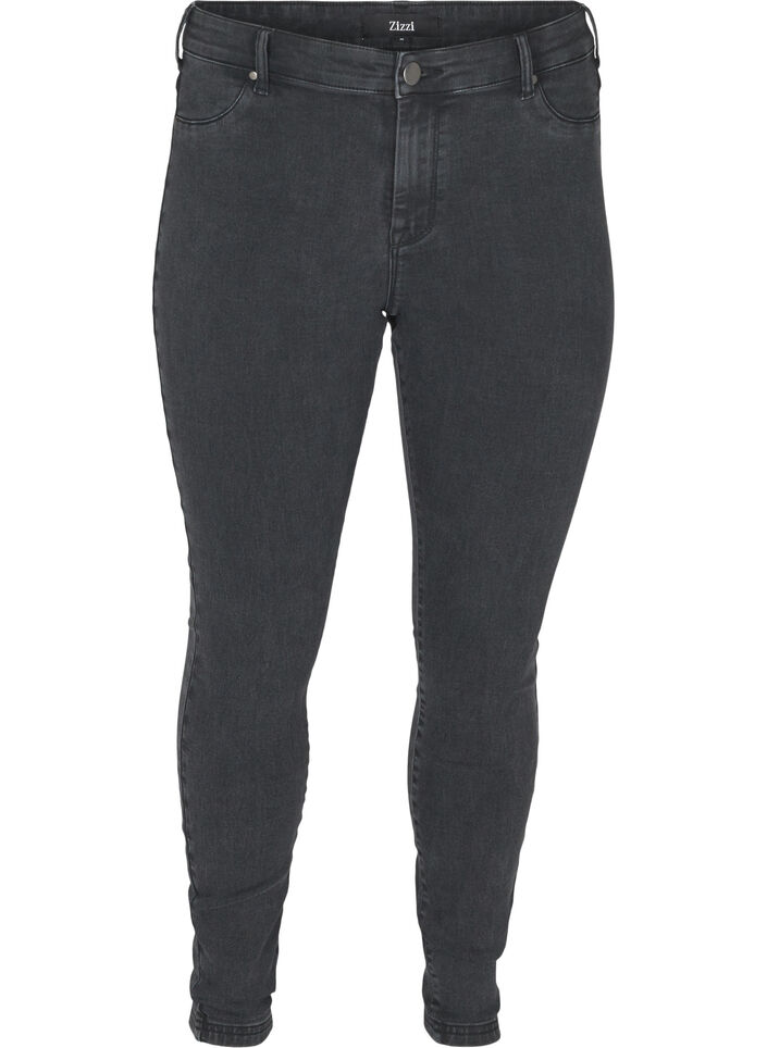Jeggings in cotton blend, Grey Denim, Packshot image number 0