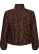Bomber jacket with floral jacquard, Brown, Packshot image number 1
