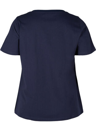 Christmas t-shirt in cotton, Night Sky Pingvin, Packshot image number 1