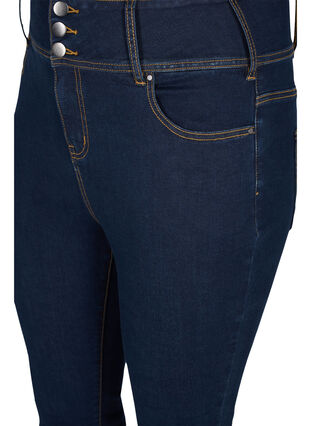 Super slim Bea jeans with extra high waist, Unwashed, Packshot image number 2