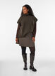 Knitted vest with turtleneck, Brown, Model image number 1