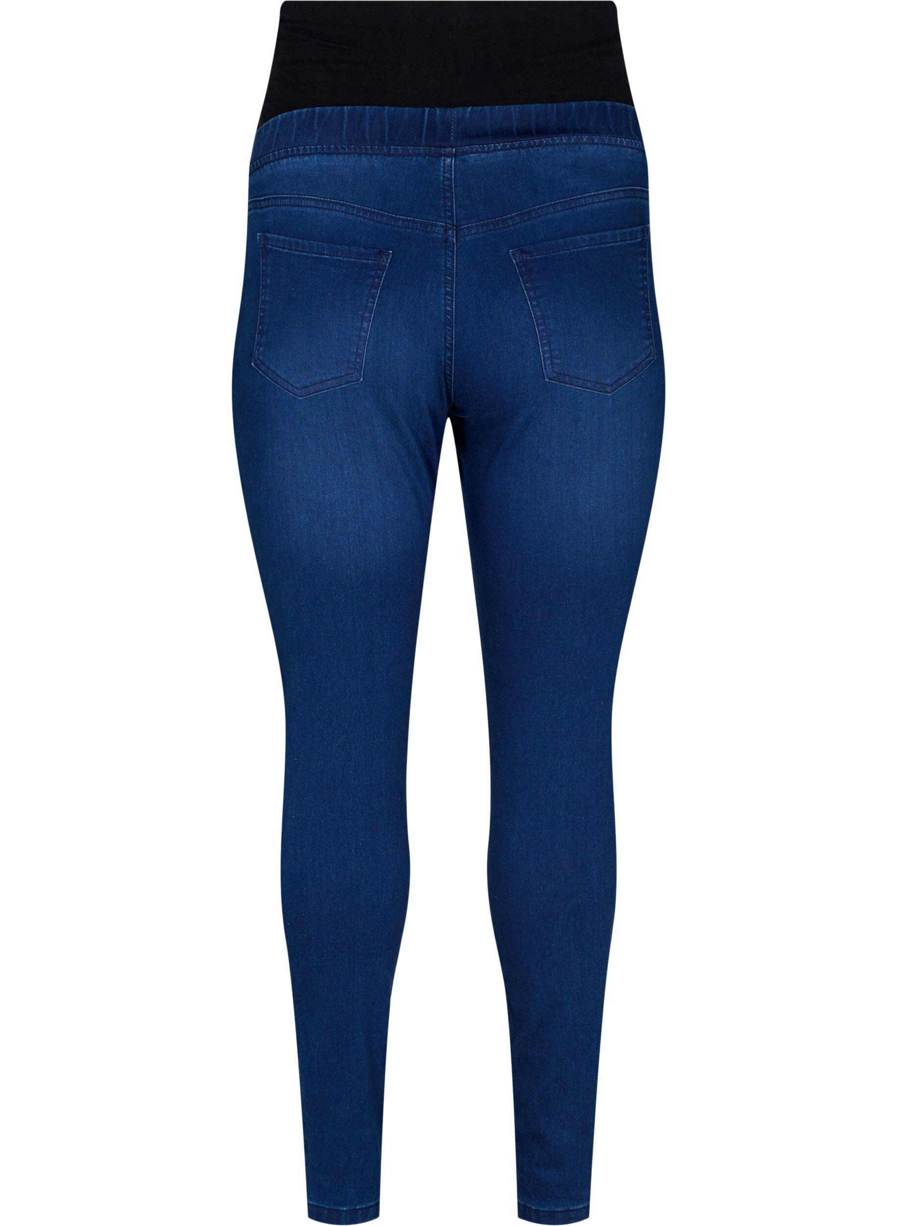 Zizzifashion Pregnancy jeggings in cotton mix, Blue, Packshot image number 1