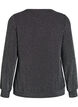 Blouse with herringbone pattern and glitter thread, Black, Packshot image number 1
