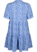 FLASH - Printed A-line dress, White Blue AOP, Packshot image number 1