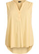 Sleeveless viscose blouse, Yellow, Packshot image number 0