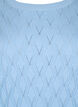 Pullover with hole pattern and boat neck	, Blue Bell, Packshot image number 2