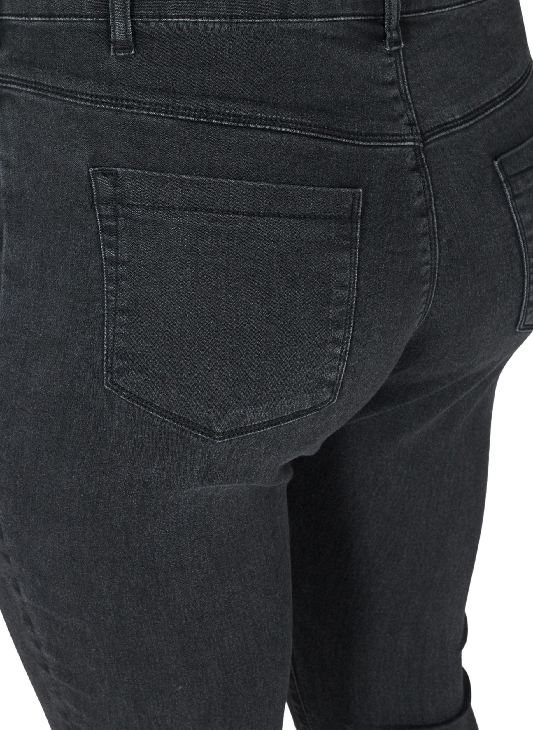 Zizzifashion Jeggings made from a cotton mix, Grey Denim, Packshot image number 3