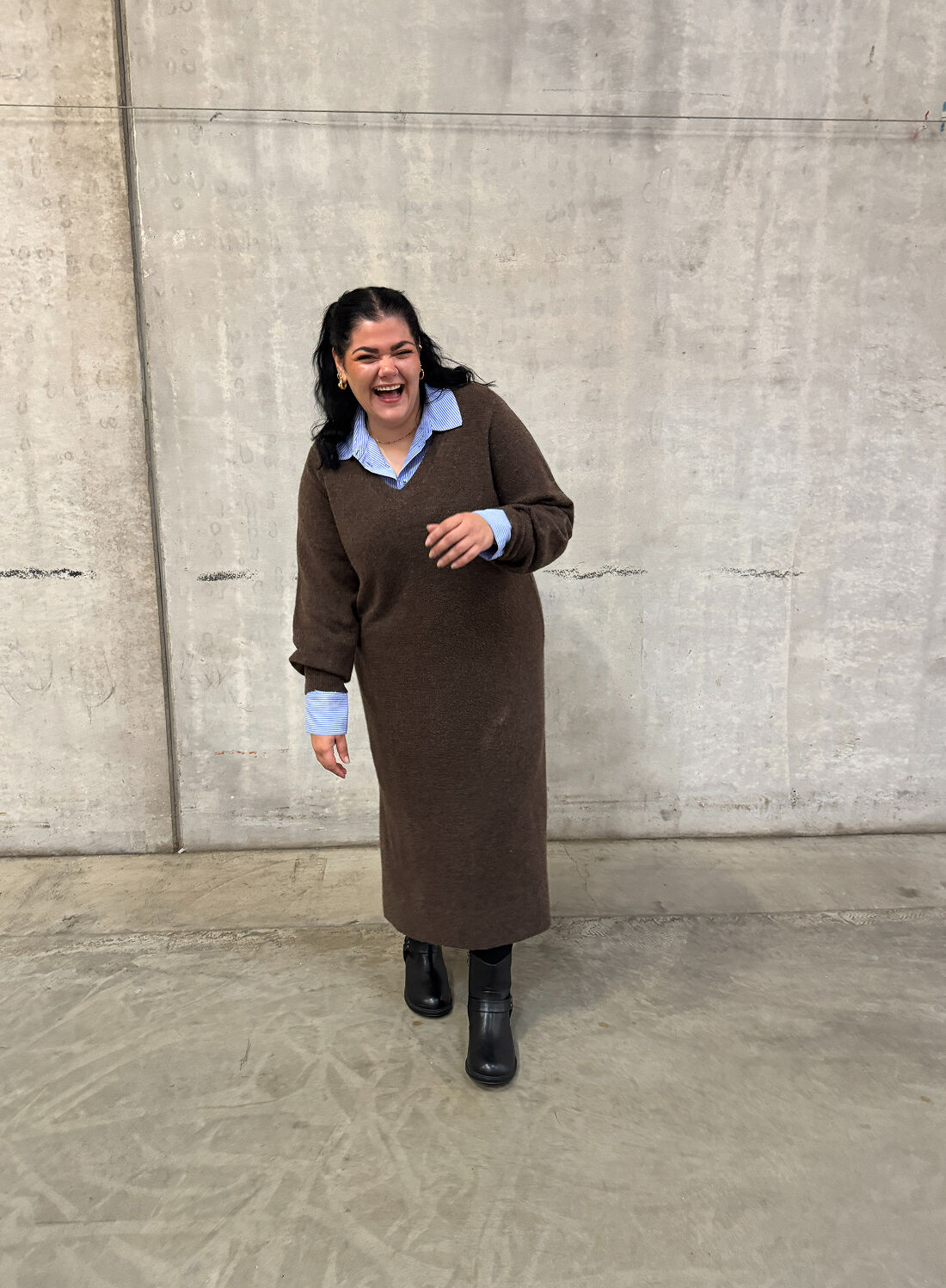 Zizzifashion Brown and blue shades , , Model