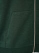 Hooded sweatshirt with a zip and pockets, Green, Packshot image number 3