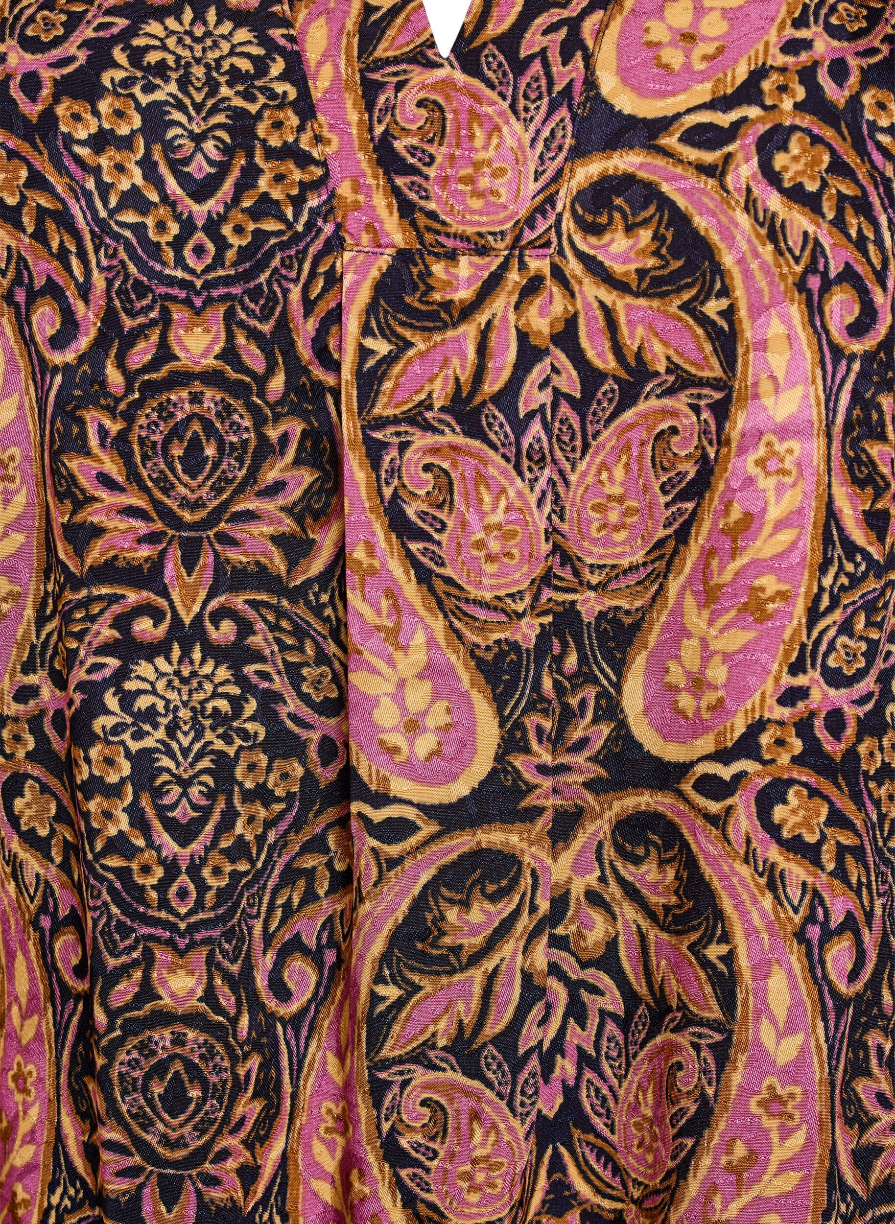 Zizzifashion Blouse with paisley print and 3/4 sleeves, Blue, Packshot image number 2