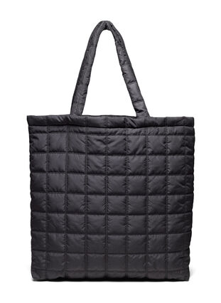 Quilted bag with shoulder strap, Black, Packshot image number 0