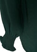Blouse with smock cuffs and V-neck, Green, Packshot image number 3