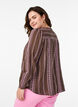 Blouse with embroidered pattern, Brown, Model image number 2
