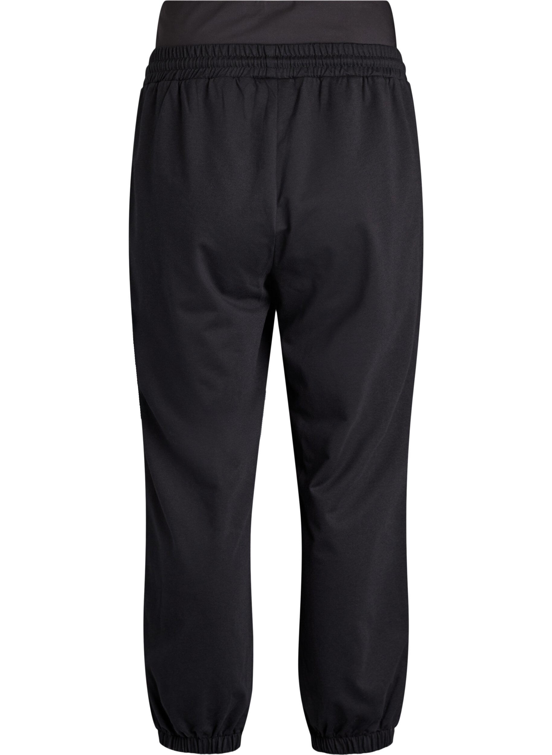 Zizzifashion Sweatpants with a wide waistband, Black, Packshot image number 1