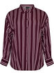 Striped nightshirt, Dark Bordeaux, Packshot image number 0