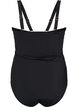 Swimsuit with V-detail and ruching, Black, Packshot image number 1