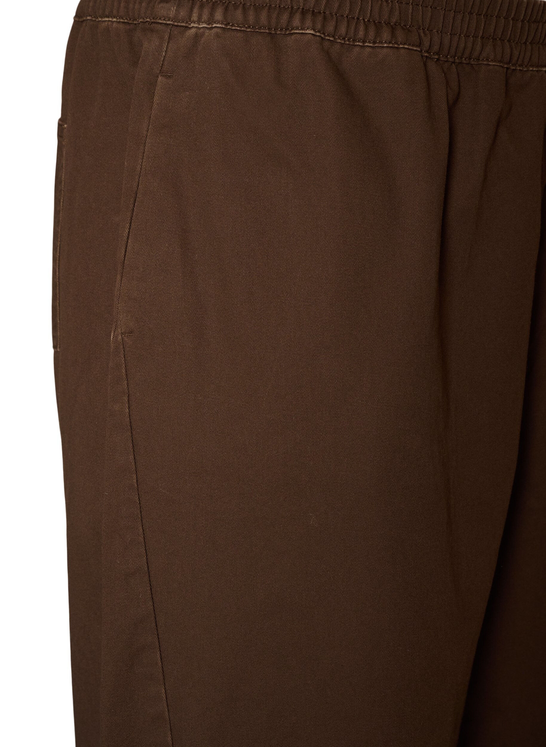 ZizzifashionBarrel jeans with a high waist and elasticated waistband, Brown, Packshot image number 2