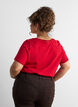 Christmas t-shirt in organic cotton, Red, Model image number 2