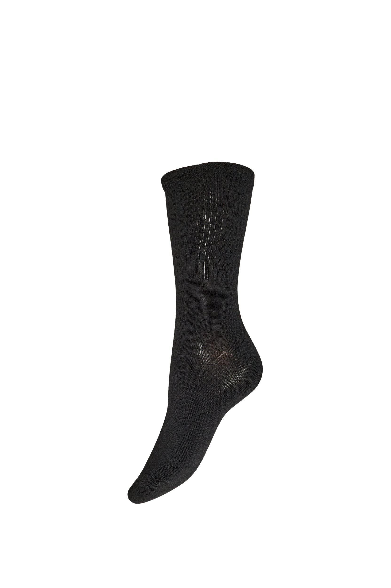 ZizzifashionRibbed cotton sock, Black, Packshot image number 0
