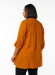 Cotton muslin tunic with broderie anglaise, Orange, Model image number 2