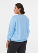 Sweatshirt with front motif, Light Blue, Model image number 2