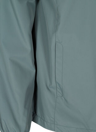 Short jacket with a zip and hood, Balsam Green, Packshot image number 3