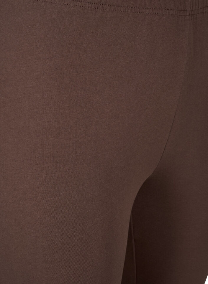 Cotton leggings with lining, Brown, Packshot image number 2