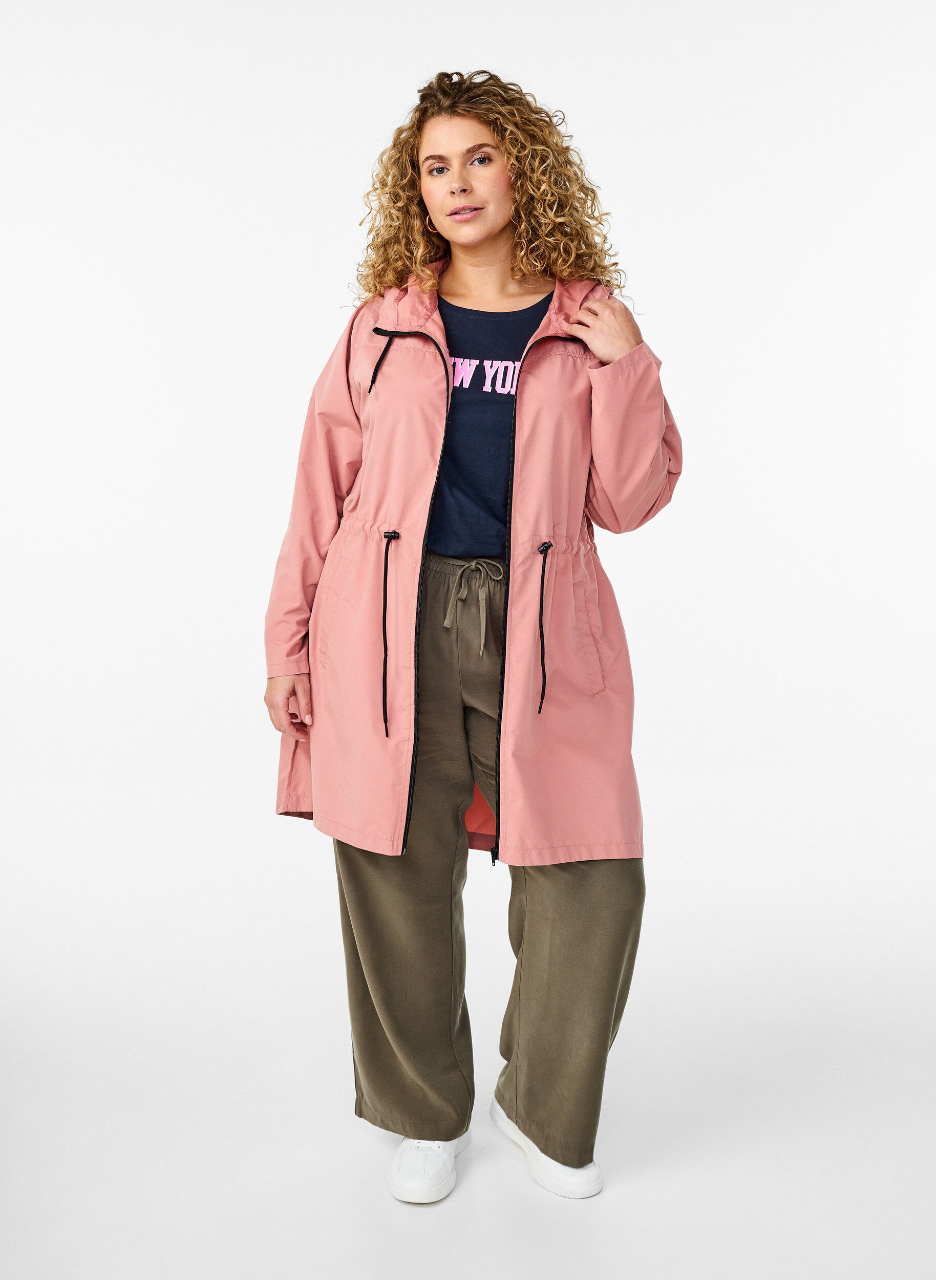 Zizzifashion FLASH - Lightweight parka with a hood, Rose, Model image number 1