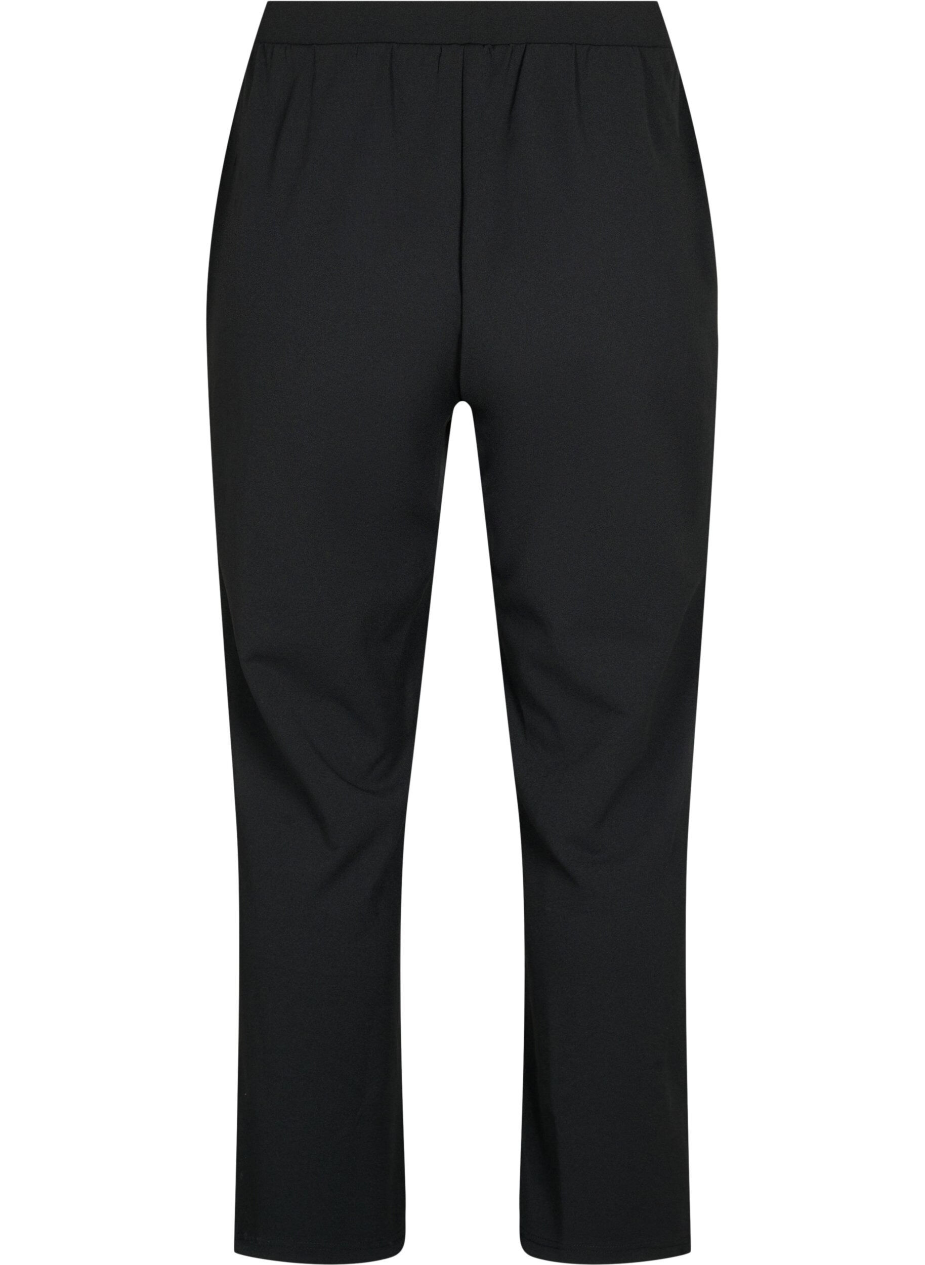 Zizzifashion Straight fit trousers, Black, Packshot image number 1
