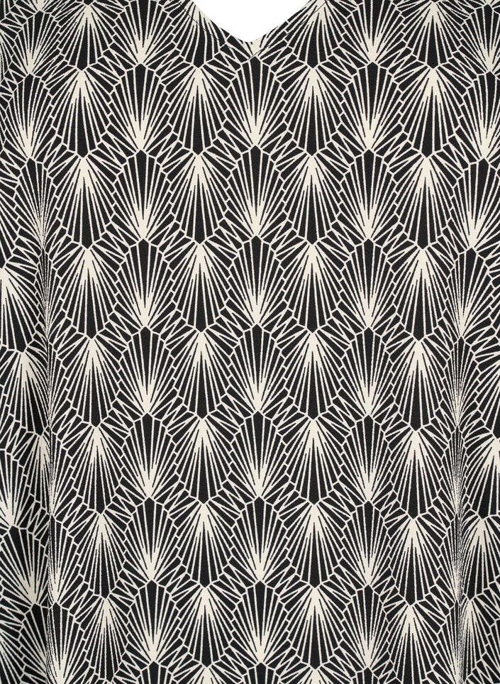 V-neck dress with print, Birch Graphic AOP, Packshot image number 2