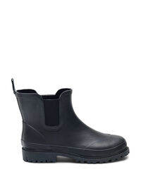 Short wide fit rubber boot
