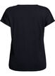 Loose t-shirt with round neck, Black, Packshot image number 1