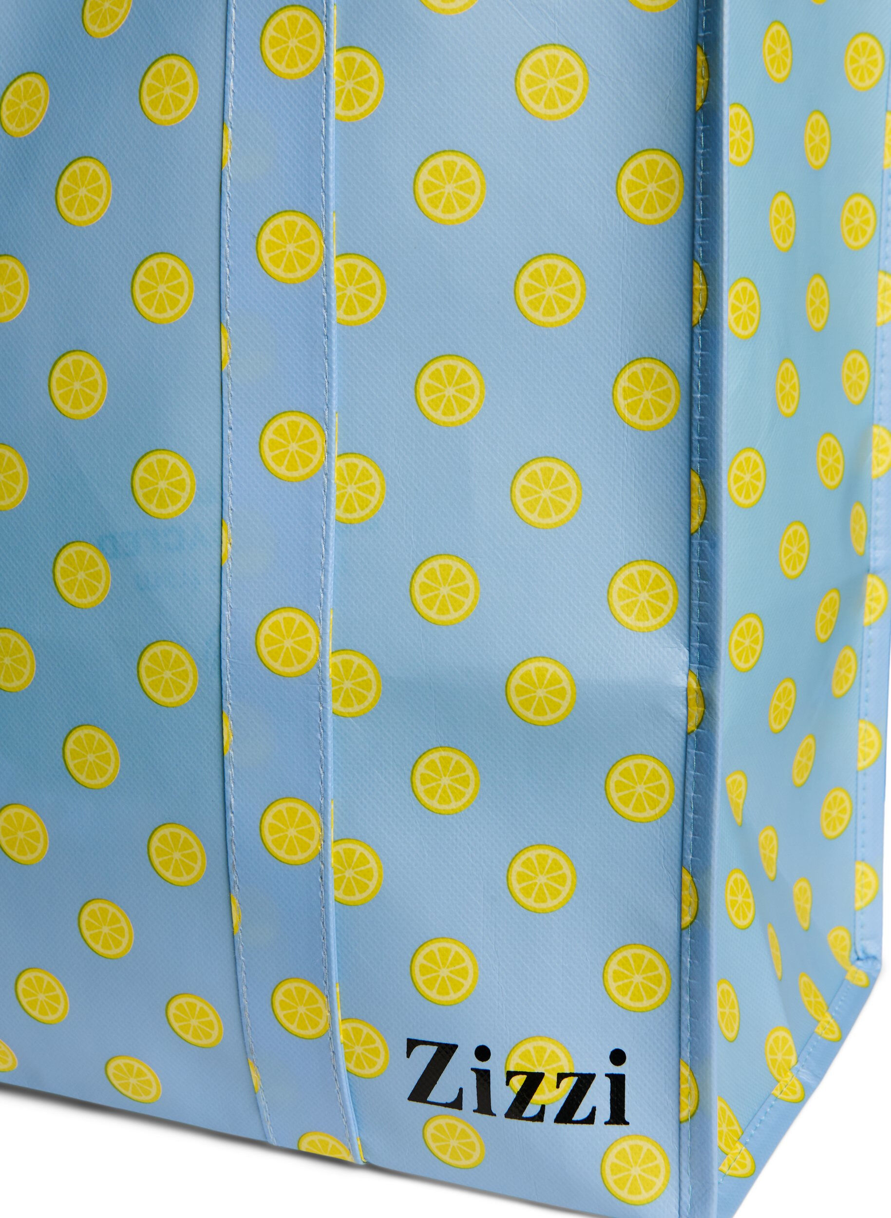 Zizzifashion Shopping bag with zipper, Light Blue, Packshot image number 2