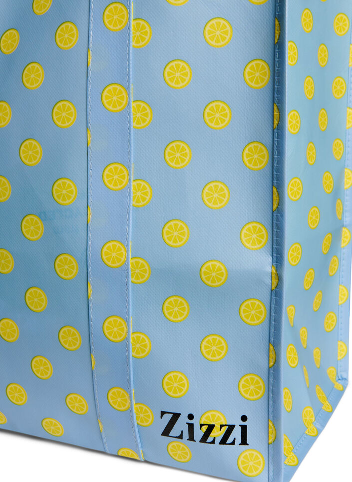 Shopping bag with zipper, Light Blue, Packshot image number 2