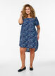 Dress with print and short sleeves, Blue, Model image number 1