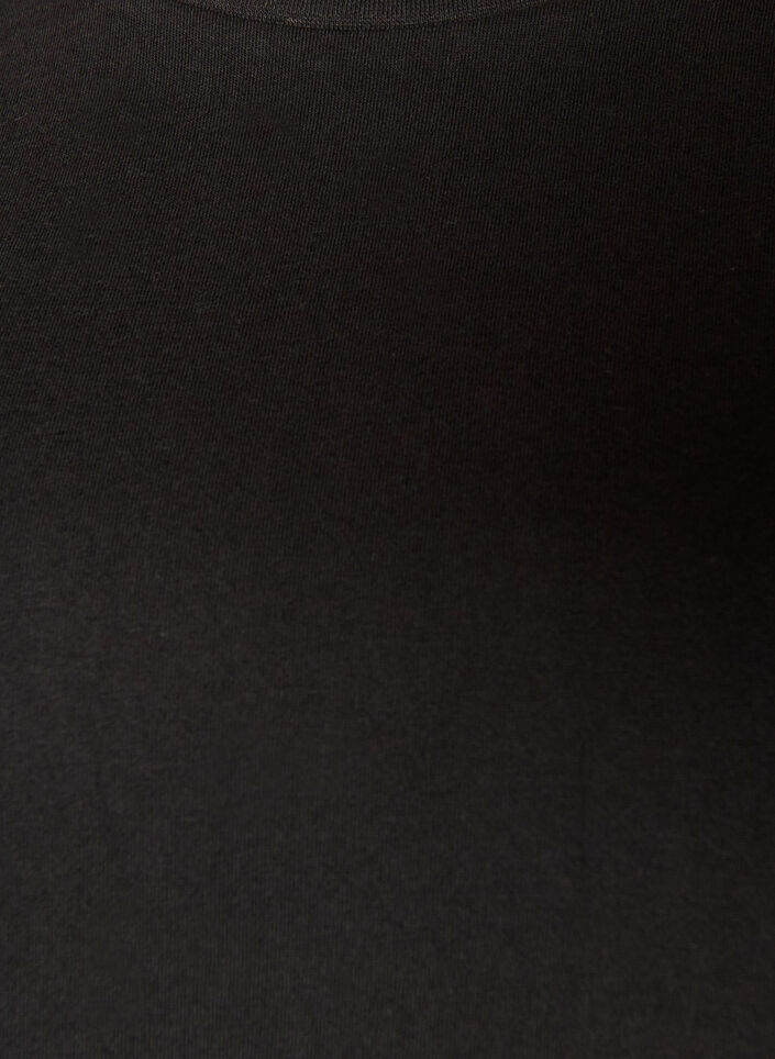 Basic t-shirt with long sleeves, Black, Packshot image number 2