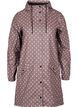 Hooded polka dot rain jacket, Iron W/White dot, Packshot image number 0